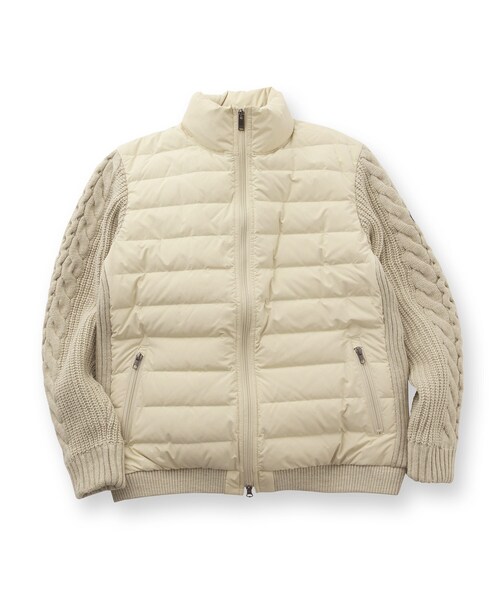 TAKEO KIKUCHI（タケオキクチ）の「◆ニットコンビ ダウン ブルゾン（ブルゾン・メンズ・ブラック/ベージュ・02/03/04）」の20枚目の写真
