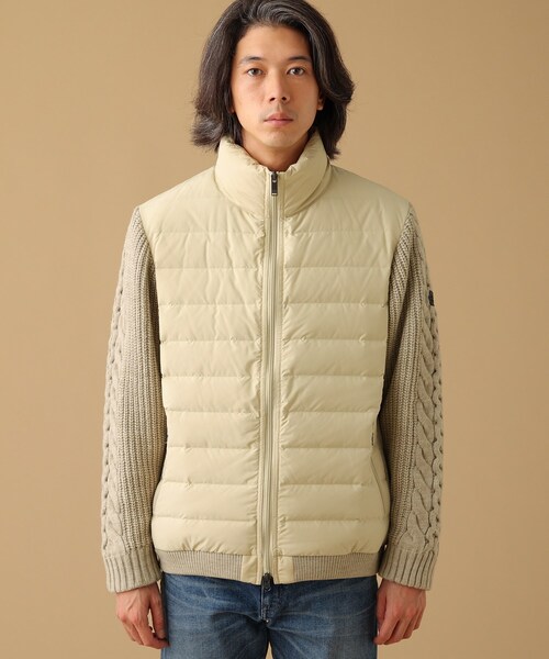 TAKEO KIKUCHI（タケオキクチ）の「◆ニットコンビ ダウン ブルゾン（ブルゾン・メンズ・ブラック/ベージュ・02/03/04）」の10枚目の写真