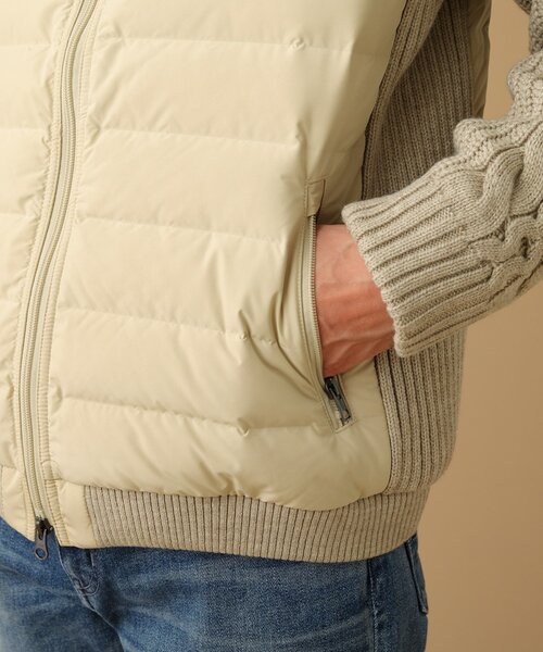 TAKEO KIKUCHI（タケオキクチ）の「◆ニットコンビ ダウン ブルゾン（ブルゾン・メンズ・ブラック/ベージュ・02/03/04）」の13枚目の写真