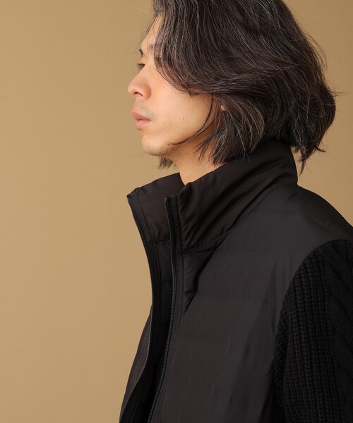 TAKEO KIKUCHI（タケオキクチ）の「◆ニットコンビ ダウン ブルゾン（ブルゾン・メンズ・ブラック/ベージュ・02/03/04）」の5枚目の写真