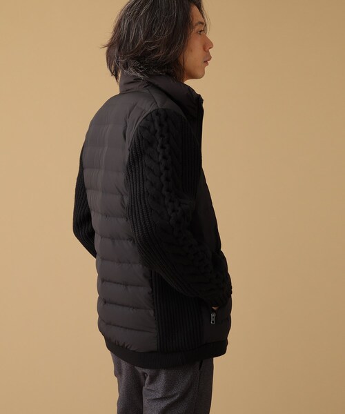 TAKEO KIKUCHI（タケオキクチ）の「◆ニットコンビ ダウン ブルゾン（ブルゾン・メンズ・ブラック/ベージュ・02/03/04）」の8枚目の写真