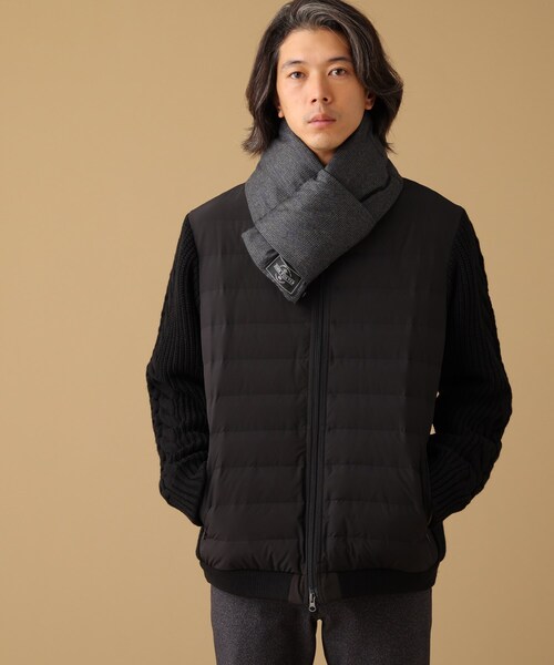 TAKEO KIKUCHI（タケオキクチ）の「◆ニットコンビ ダウン ブルゾン（ブルゾン・メンズ・ブラック/ベージュ・02/03/04）」の16枚目の写真