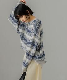 KBF | 透かし編みルーズニット(ニット/セーター)