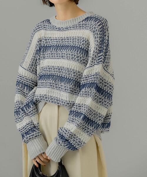 セール】透かし編みルーズニット（ニット/セーター）｜KBF