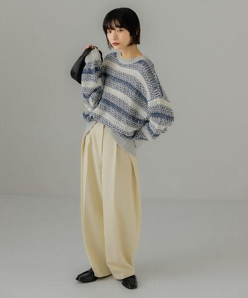 セール】透かし編みルーズニット（ニット/セーター）｜KBF