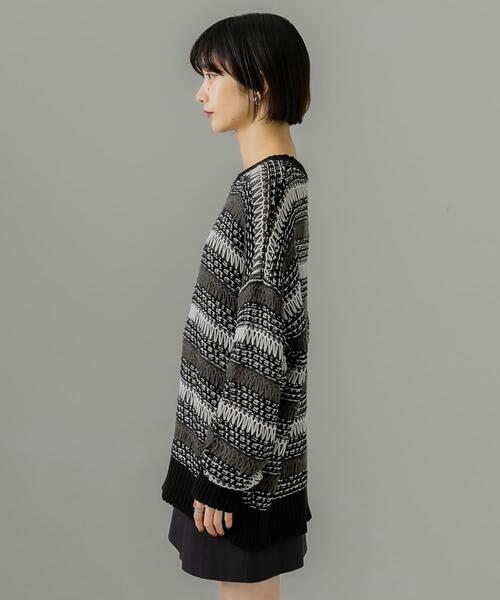 セール】透かし編みルーズニット（ニット/セーター）｜KBF