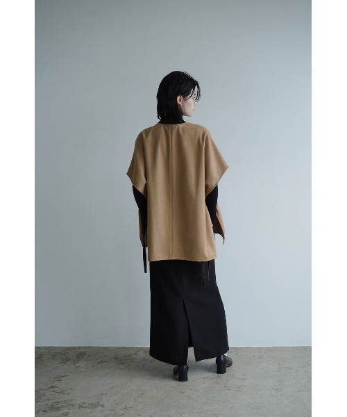 CLANE（クラネ）の「CLANE/クラネ/2WAY WOOL SIDE RIBBON PONCHO