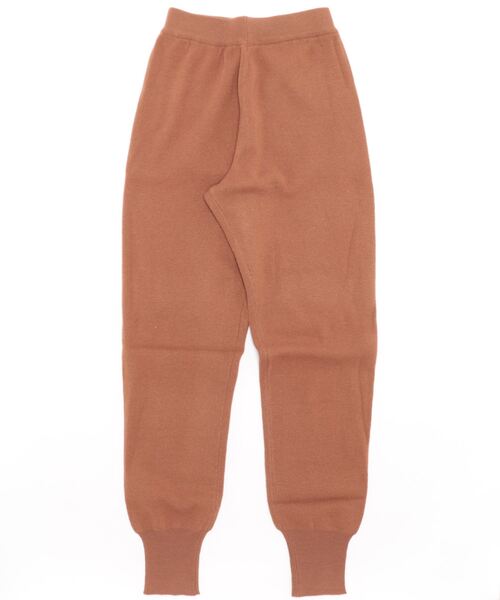 wee9s（ウィークス）の「alpaca touch knit pants / アルパカタッチウエストゴムニットパンツ（スウェットパンツ・レディース・キャメル/グリーン/ピンク/オレンジ/ブラック/アイボリー・FREE）」の7枚目の写真