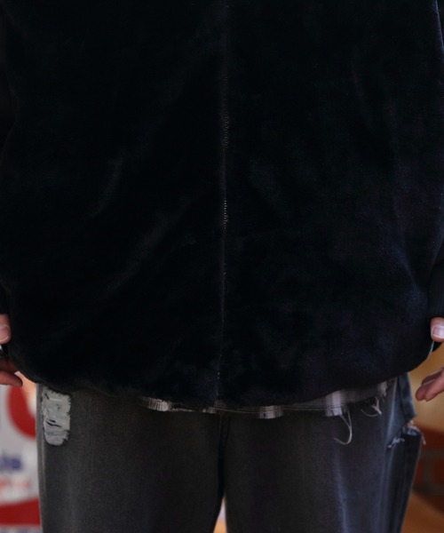 ８(eight)（エイト）の「ファー切替ＭＡー1ジャケット（MA-1・メンズ・アイボリー/カーキ/ブラック・MEDIUM/LARGE）」の14枚目の写真