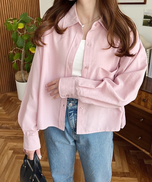 新品・未使用品 試着のみ Y's pink   短丈 ブラウス 新品・未使用品 試着のみ Y's pink 短丈 ブラウス - メルカリ