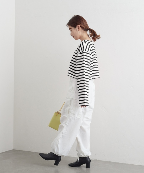 【TRADITIONALWEATHERWEAR】×AYAKANEKOショートボーダートップス