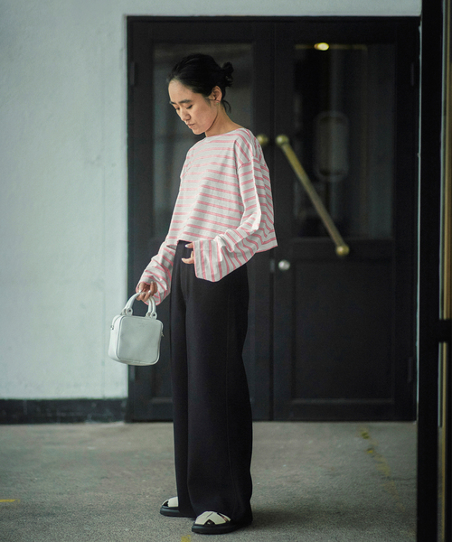 【TRADITIONALWEATHERWEAR】×AYAKANEKOショートボーダートップス