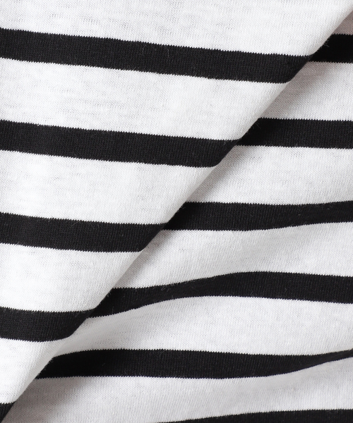 Traditional Weatherwear(トラディショナルウェザーウェア)の「【TRADITIONAL WEATHERWEAR】×AYA KANEKO ショートボーダートップス(Tシャツ/カットソー・レディース・ピンク/ブラック・FREE)」の16枚目の写真