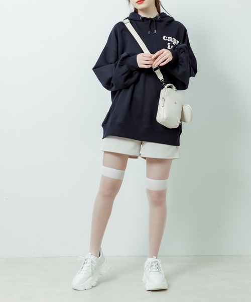 OLIVE des OLIVE(オリーブデオリーブ)の「刺繍ロゴフーディチュニック(パーカー・レディース・ネイビー/オートミール/ピンク/オフホワイト・FREE)」の17枚目の写真