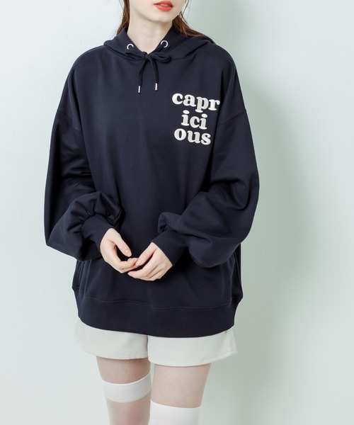 OLIVE des OLIVE(オリーブデオリーブ)の「刺繍ロゴフーディチュニック(パーカー・レディース・ネイビー/オートミール/ピンク/オフホワイト・FREE)」の20枚目の写真