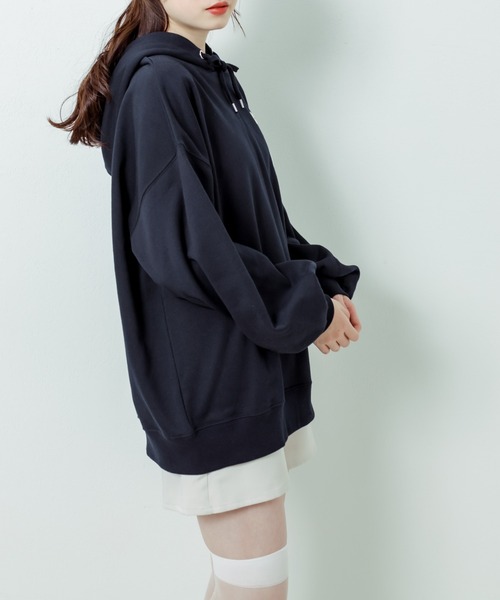 OLIVE des OLIVE(オリーブデオリーブ)の「刺繍ロゴフーディチュニック(パーカー・レディース・ネイビー/オートミール/ピンク/オフホワイト・FREE)」の21枚目の写真