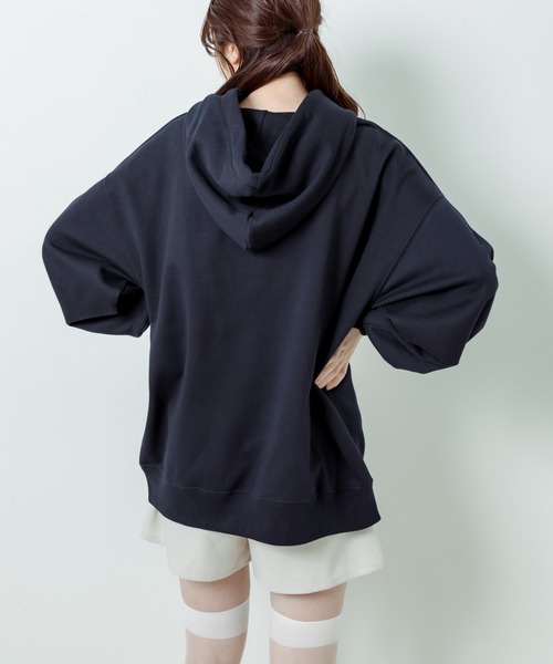 OLIVE des OLIVE(オリーブデオリーブ)の「刺繍ロゴフーディチュニック(パーカー・レディース・ネイビー/オートミール/ピンク/オフホワイト・FREE)」の22枚目の写真