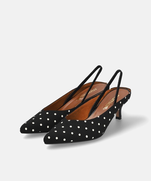 MAMIAN(マミアン)の「ポインテッドトゥ Vカット バックバンドミュール (5.0cmヒール)(パンプス・レディース・グレイッシュベージュ/ホワイト/ブラック/ドット/ブラック系その他・M/L/LL/S)」の22枚目の写真