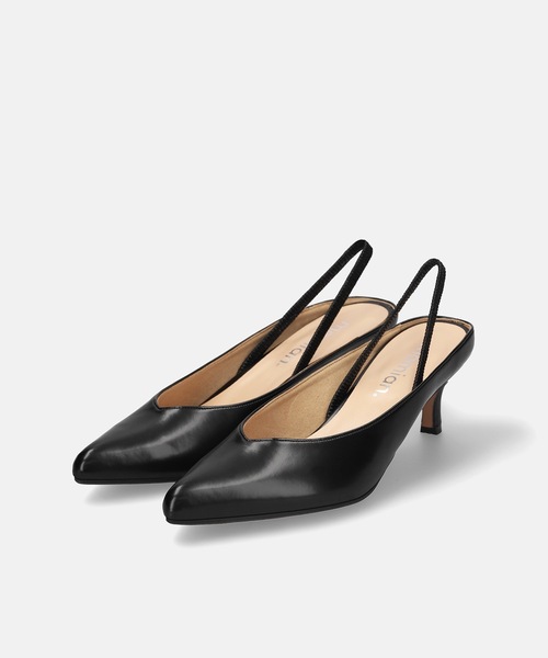 MAMIAN(マミアン)の「ポインテッドトゥ Vカット バックバンドミュール (5.0cmヒール)(パンプス・レディース・グレイッシュベージュ/ホワイト/ブラック/ドット/ブラック系その他・M/L/LL/S)」の21枚目の写真