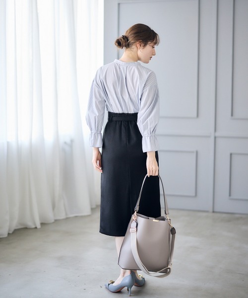 12Twelve Agenda（トゥエルブ　アジェンダ）の「【再入荷】軽量２ｗａｙハンドルスクエアＡ４バッグ（トートバッグ・レディース・ベージュ/ブラック/グレイッシュベージュ/チャコールグレー/ブラウン/ライトグレー/ライトベージュ・FREE）」の12枚目の写真