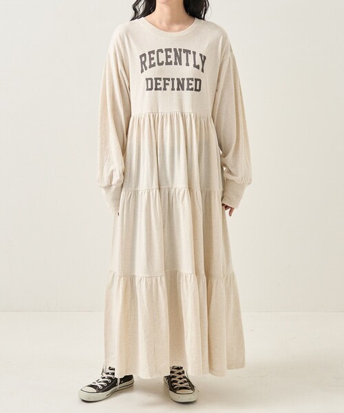 FREAK'S STORE（フリークスストア）の「ウエスト切替ティアードワンピース（ワンピース・レディース・ナチュラル/チャコール・ﾌﾘ-）」の12枚目の写真