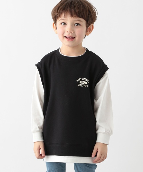 GLOBAL WORK（グローバルワーク）の「ヘビロッTEEベストレイヤー/162592（その他トップス・キッズ・サックスブルー/ブラック・110cm/130cm/150cm/140cm/160cm/100cm/120cm）」の5枚目の写真