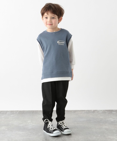 GLOBAL WORK（グローバルワーク）の「ヘビロッTEEベストレイヤー/162592（その他トップス・キッズ・サックスブルー/ブラック・110cm/130cm/150cm/140cm/160cm/100cm/120cm）」の9枚目の写真