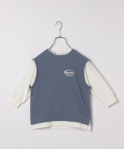 GLOBAL WORK（グローバルワーク）の「ヘビロッTEEベストレイヤー/162592（その他トップス・キッズ・サックスブルー/ブラック・110cm/130cm/150cm/140cm/160cm/100cm/120cm）」の12枚目の写真