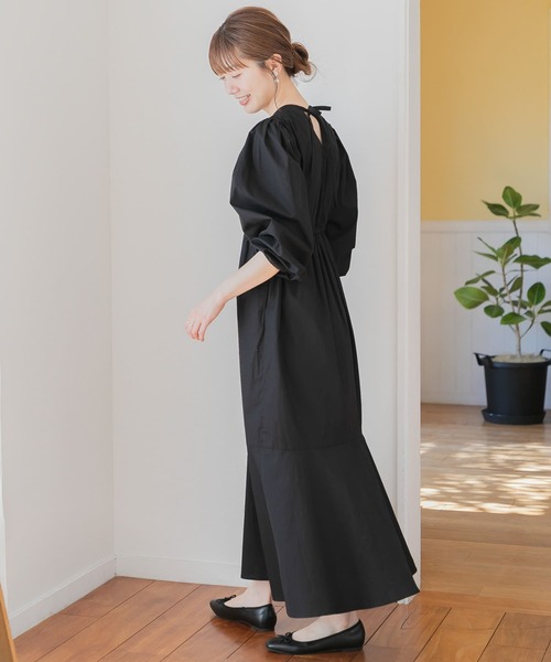 新品♪ サニーレーベル23SS上品きれい色スモッキングワンティアードワンピース♪ URBAN RESEARCH Sonny Label（アーバンリサーチサニーレーベル