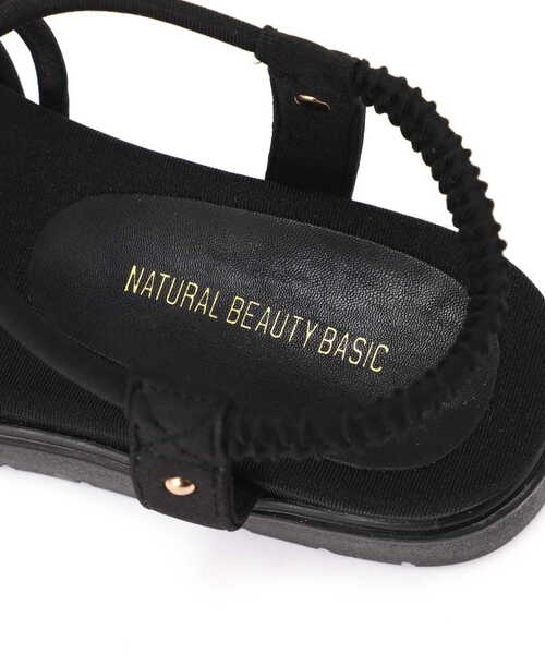 NATURAL BEAUTY BASIC(ナチュラルビューティーベーシック)の「◇スポンディッシュチューブサンダル(サンダル・レディース・ブラック/ブラウン・22.5cm/23.5cm/24.5cm)」の8枚目の写真