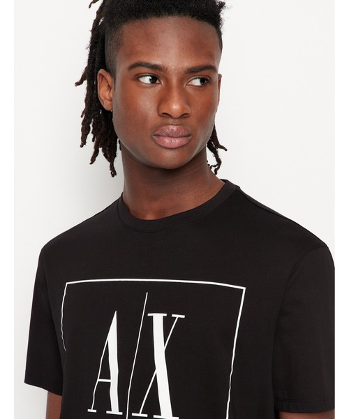 ARMANI EXCHANGE（アルマーニエクスチェンジ）の「【A|X アルマーニ エクスチェンジ】A|Xロゴ　半袖クルーネックTシャツ/REGULAR（Tシャツ/カットソー・メンズ・ホワイト/ブラック・MEDIUM/LARGE/SMALL/X-LARGE/X-SMALL）」の6枚目の写真