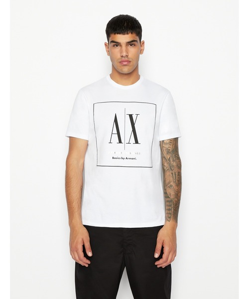 ARMANI EXCHANGE（アルマーニエクスチェンジ）の「【A|X アルマーニ エクスチェンジ】A|Xロゴ　半袖クルーネックTシャツ/REGULAR（Tシャツ/カットソー・メンズ・ホワイト/ブラック・MEDIUM/LARGE/SMALL/X-LARGE/X-SMALL）」の9枚目の写真