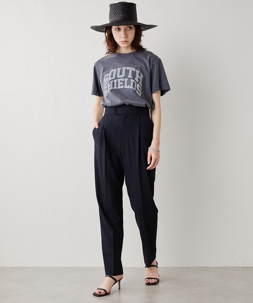 Whim Gazette(ウィムガゼット)の「ロゴTシャツ(Tシャツ/カットソー・レディース・オフホワイト/サンドベージュ/ネイビー・FREE)」の15枚目の写真
