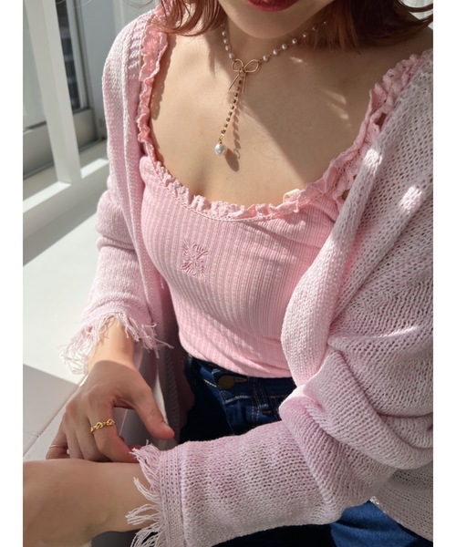 JUMELLE(ジュメロ)の「リボンチェーンチョーカー(チョーカー・レディース・ゴールド・FREE)」の1枚目の写真