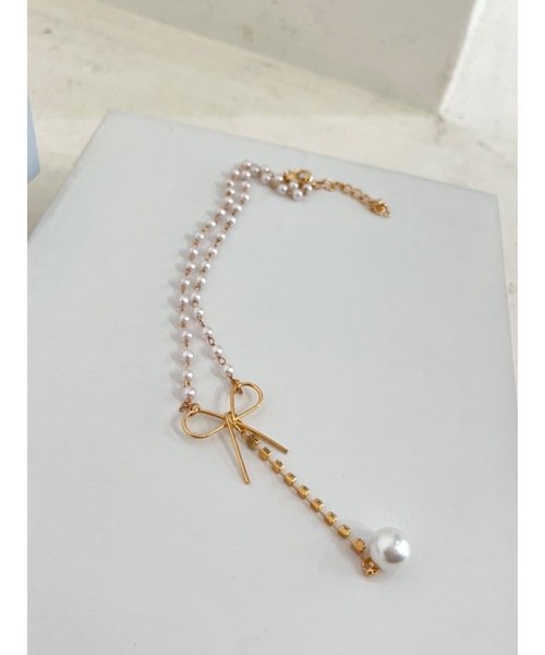 JUMELLE(ジュメロ)の「リボンチェーンチョーカー(チョーカー・レディース・ゴールド・FREE)」の12枚目の写真