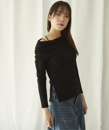 lit.Cy 2wayアシメオフショルリブカットソー 長袖