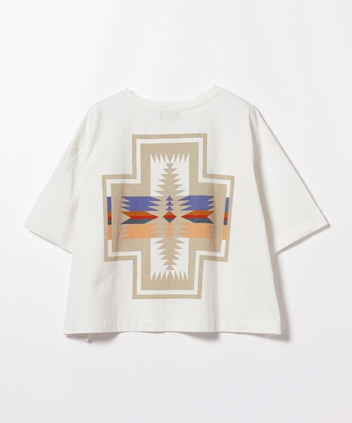 PENDLETON(ペンドルトン)の「PENDLETON / バックプリント Tシャツ(Tシャツ/カットソー・レディース・ミント/ネイビー/オフホワイト・ONE SIZE)」の18枚目の写真