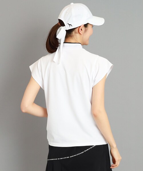 【UVカット/防透け】裾リボン モックネックプルオーバー　adabat adabat（アダバット）の「◇【UVカット/防透け】裾リボン モック