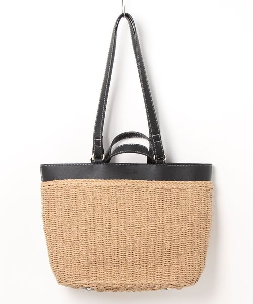 maison vert(メゾンヴェール)の「【maison vert/メゾンヴェール】2WAYトートバッグ/#MV-32(トートバッグ・レディース・ベージュ/アイボリー・FREE)」の2枚目の写真