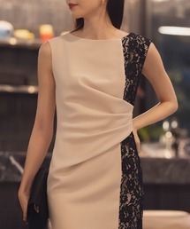 【美品】AMBIENT ドレス ウエストレースドレス AMBIENT（アンビエント）の「サイドレースギャザードレス（ドレス