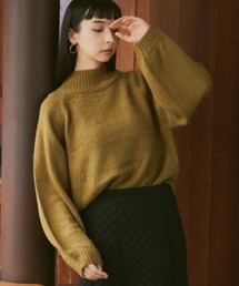 mohair mix high neck knit/モヘアミックスハイネックニット