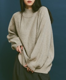 mohair mix high neck knit/モヘアミックスハイネックニット