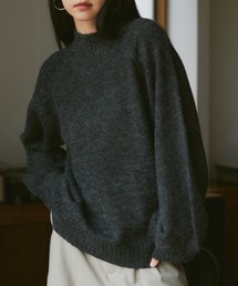 mohair mix high neck knit/モヘアミックスハイネックニット
