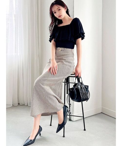 RESEXXY（リゼクシー）の「ダブルスリーブボリュームブラウス（シャツ/ブラウス・レディース・ブラック/グリーン/アイボリー・FREE）」の15枚目の写真