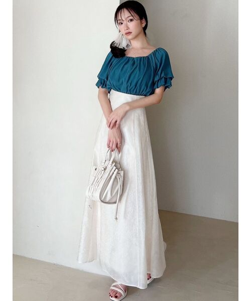 RESEXXY（リゼクシー）の「ダブルスリーブボリュームブラウス（シャツ/ブラウス・レディース・ブラック/グリーン/アイボリー・FREE）」の16枚目の写真