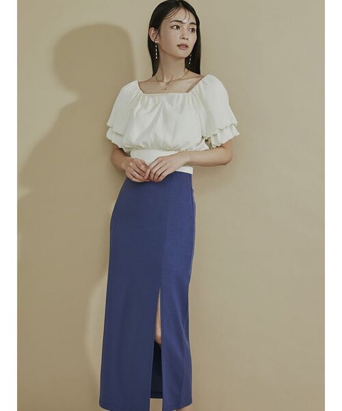 RESEXXY（リゼクシー）の「ダブルスリーブボリュームブラウス（シャツ/ブラウス・レディース・ブラック/グリーン/アイボリー・FREE）」の17枚目の写真