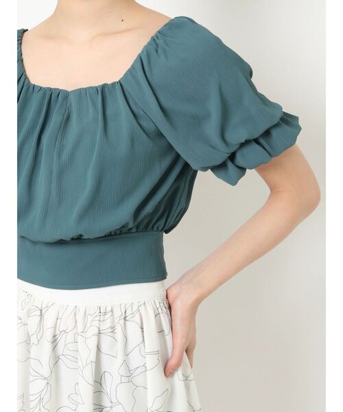 RESEXXY（リゼクシー）の「ダブルスリーブボリュームブラウス（シャツ/ブラウス・レディース・ブラック/グリーン/アイボリー・FREE）」の6枚目の写真