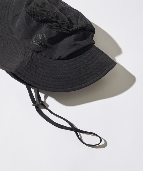 Franklin Climbing（フランクリンクライミング）の「【Franklin Climbing】 サファリハット（ハット・レディース・ブラック/サンドベージュ・ONE SIZE）」の2枚目の写真