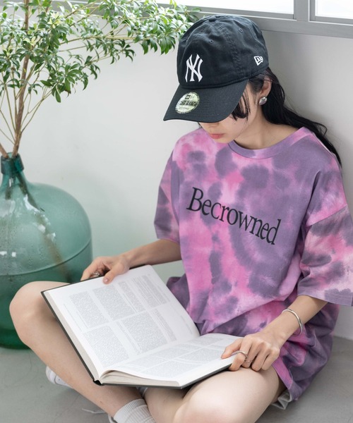 WEGO(ウィゴー)の「WEGO/タイダイBIGTシャツ(Tシャツ/カットソー・レディース・ブルー/グリーン/パープル・FREE)」の3枚目の写真