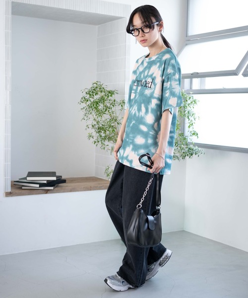 WEGO(ウィゴー)の「WEGO/タイダイBIGTシャツ(Tシャツ/カットソー・レディース・ブルー/グリーン/パープル・FREE)」の15枚目の写真